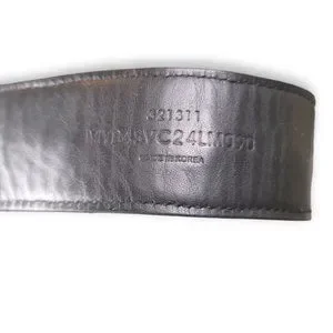 MCM Women\'s Blue & Gold Leather \'M\' Buckle Belt Fit All Sizes MCM Women main image 4